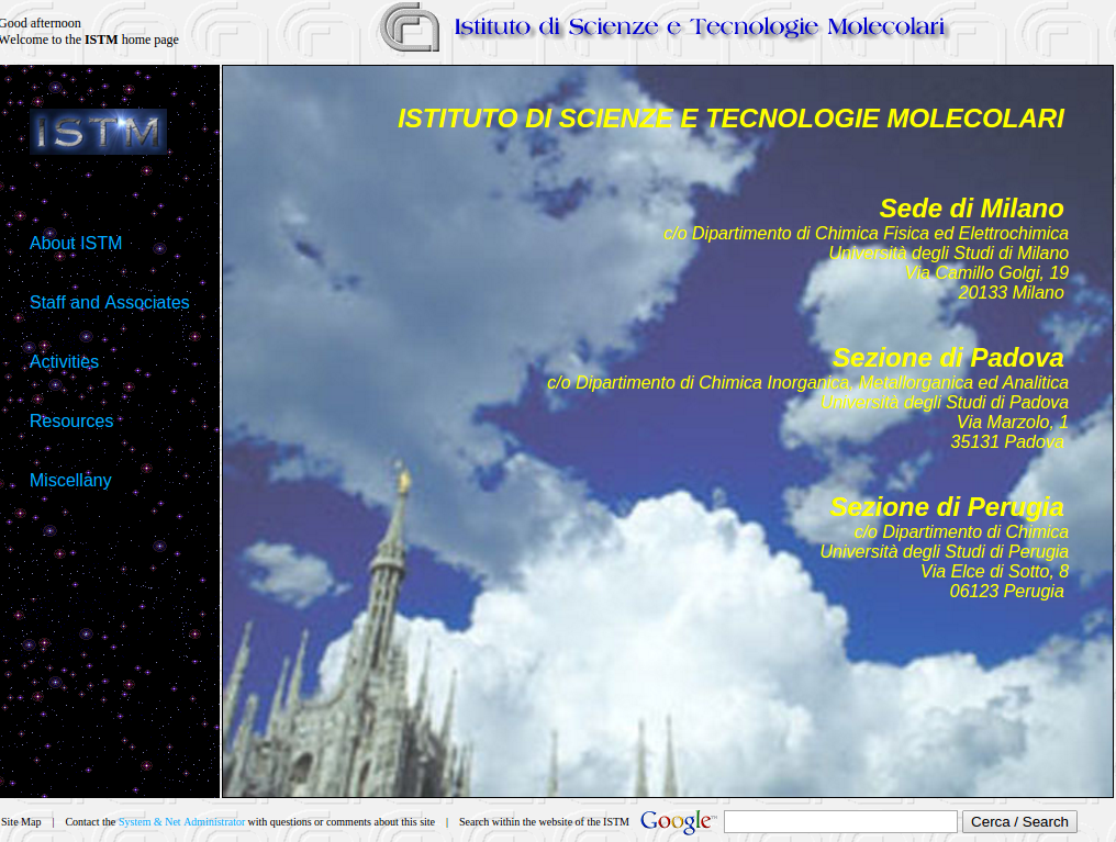ISTM home page, 2004-2006